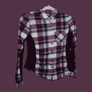 Plaid Print Button Front Shirt